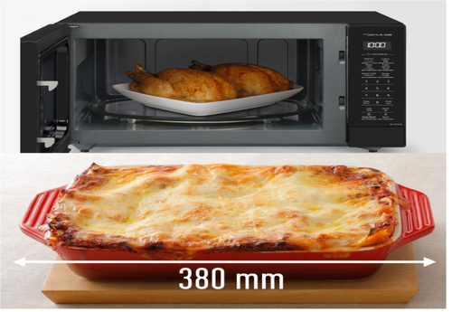 Panasonic Microwave Stylish design that matches your kitchen, and provides an easy, user-friendly operation for anyone